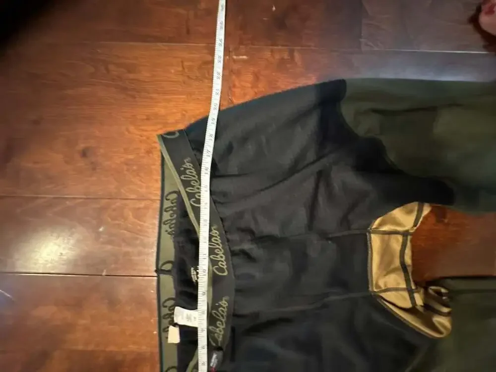 Cabela's Base Layer Bottoms Size XL Black Green
